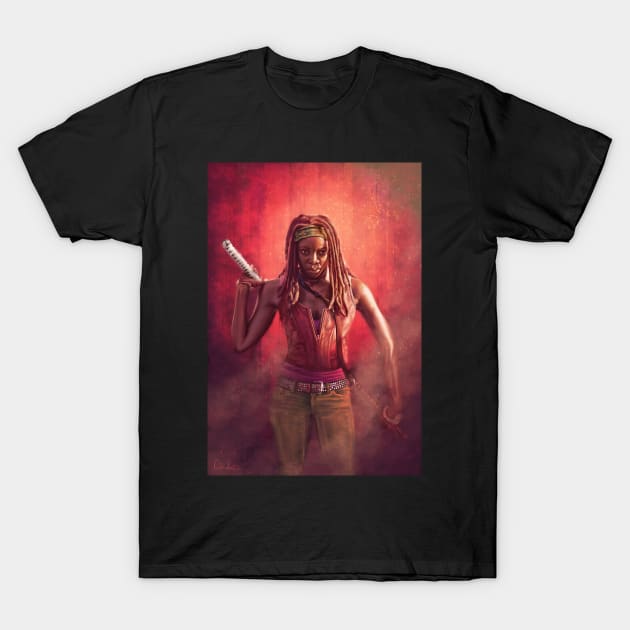 Michonne T-Shirt by cmloweart